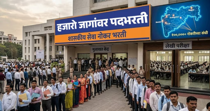 राज्यात मेगाभरतीची घोषणा: एप्रिल २०२६ नंतर हजारो पदांवर नोकरभरती!